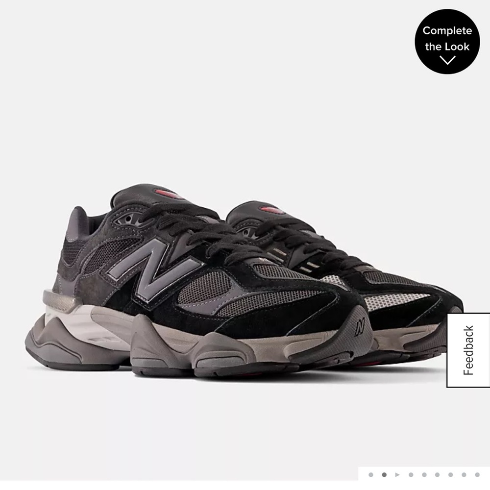 9060 Black with Castlerock and Rain Cloud New Balance sneakers (Unisex)